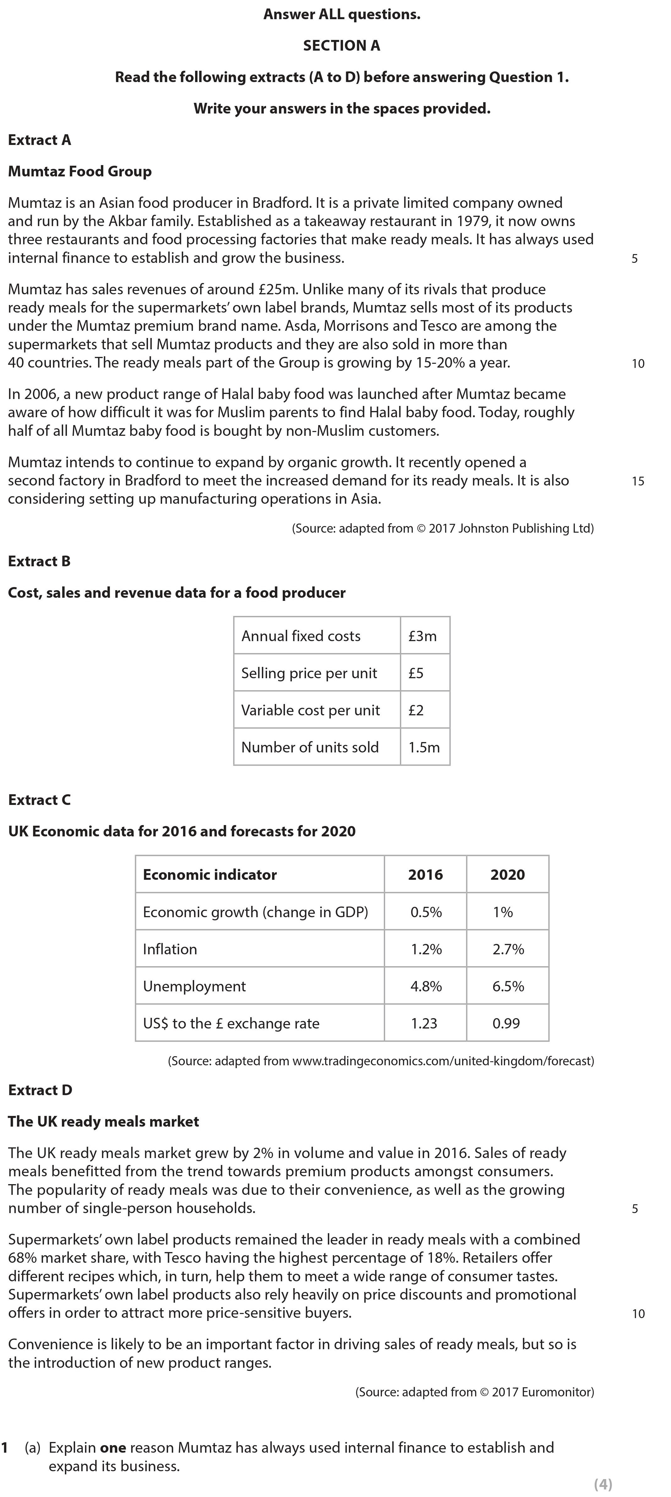 Explain-one-reason-Mumtaz-has-always-used-internal-finance-to-establish-and-expand-its-business-Edexcel-A-Level Business-Question 1-2018-Paper 2.png