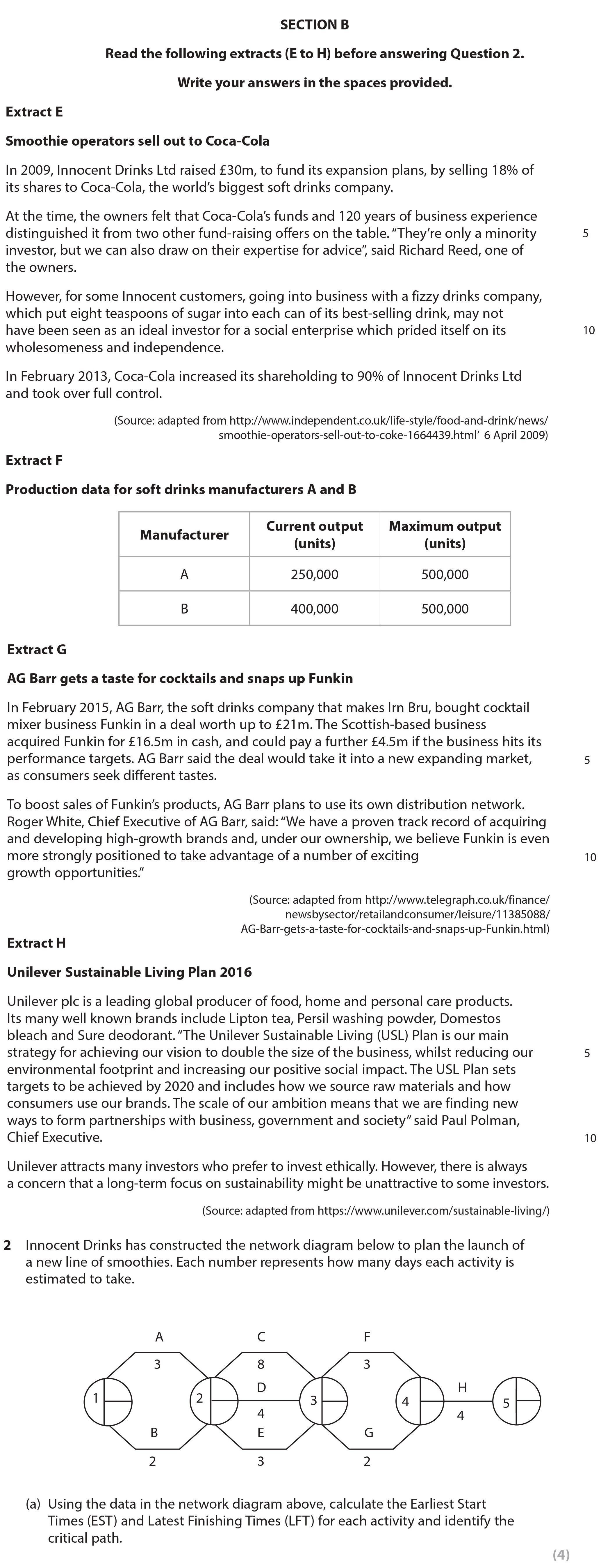 Using-the-data-in-the-network-diagram-above,-calculate-the-Earliest-Start-Time-(EST)-and-Latest-Finishing-Times-(LFT)-for-each-activity-and-identify-the-critical-path.----Edexcel-A-Level Business-Question 2-2017-Paper 2.png