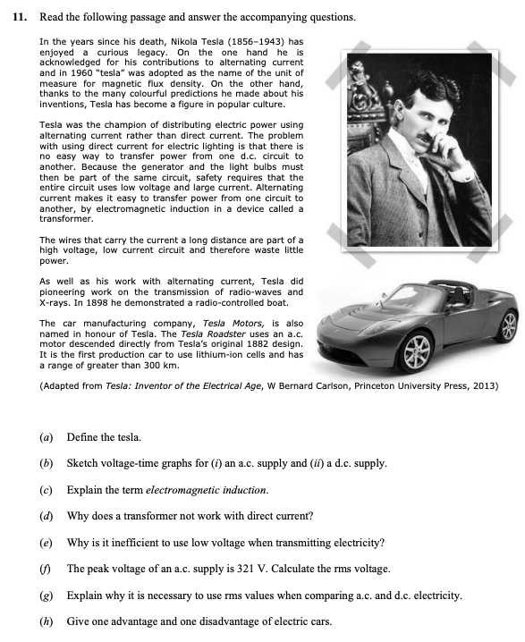 Read-the-following-passage-and-answer-the-accompanying-questions-Leaving Cert Physics-Question 11-2015.png