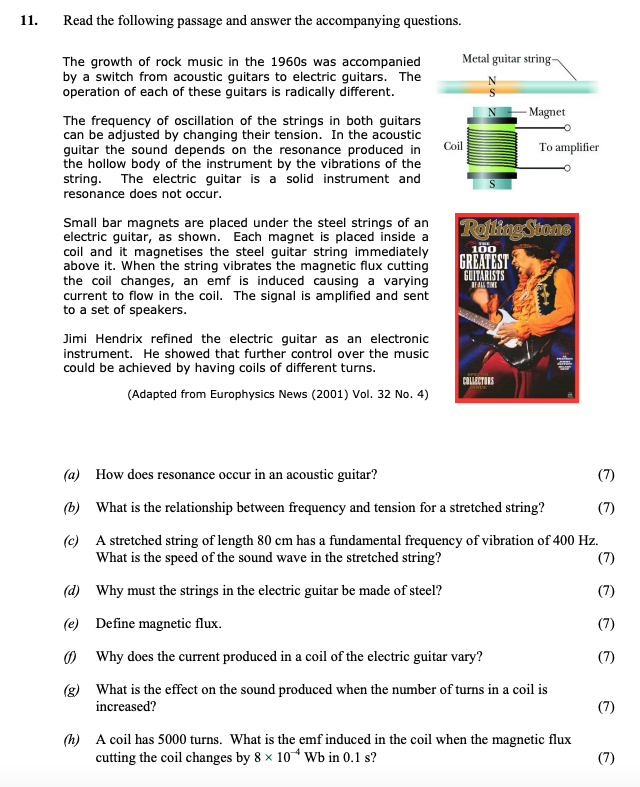 Read-the-following-passage-and-answer-the-accompanying-questions-Leaving Cert Physics-Question 11-2006.png