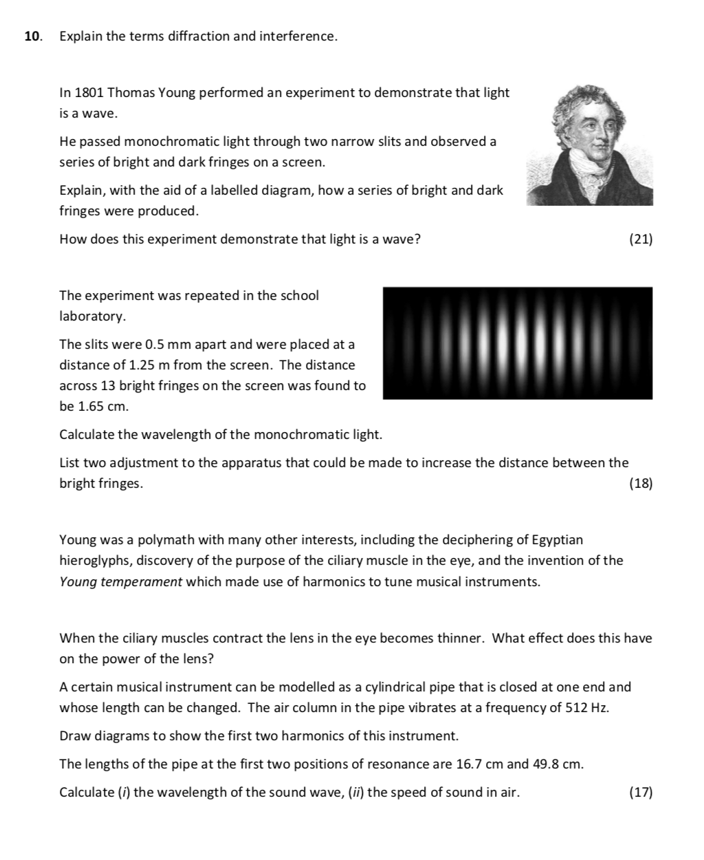 Explain-the-terms-diffraction-and-interference-Leaving Cert Physics-Question 10-2019.png