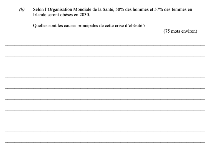 Selon-l’Organisation-Mondiale-de-la-Santé,-50%-des-hommes-et-57%-des-femmes-en-Irlande-seront-obèses-en-2030-Leaving Cert French-Question b-2016.png