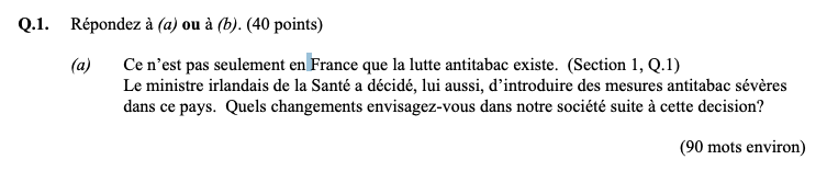 C'est-non-seulement-en-France-que-la-lutte-antitabac-existe-Leaving Cert French-Question Q.1-2004.png