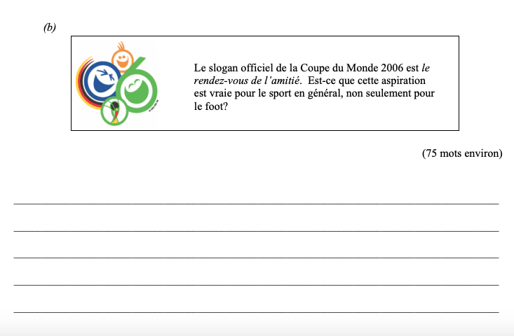 Le-slogan-officiel-de-la-Coupe-du-Monde-2006-est-le-rendez-vous-de-l'amitié-Leaving Cert French-Question b-2006.png