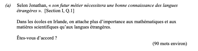 Selon-Jonathan,-«-son-futur-métier-nécessitera-une-bonne-connaissance-des-langues-étrangères-»-Leaving Cert French-Question 1(a)-2016.png