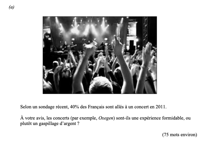 Selon-un-sondage-récent,-40%-des-Français-sont-allés-à-un-concert-en-2011-Leaving Cert French-Question 1-2012.png