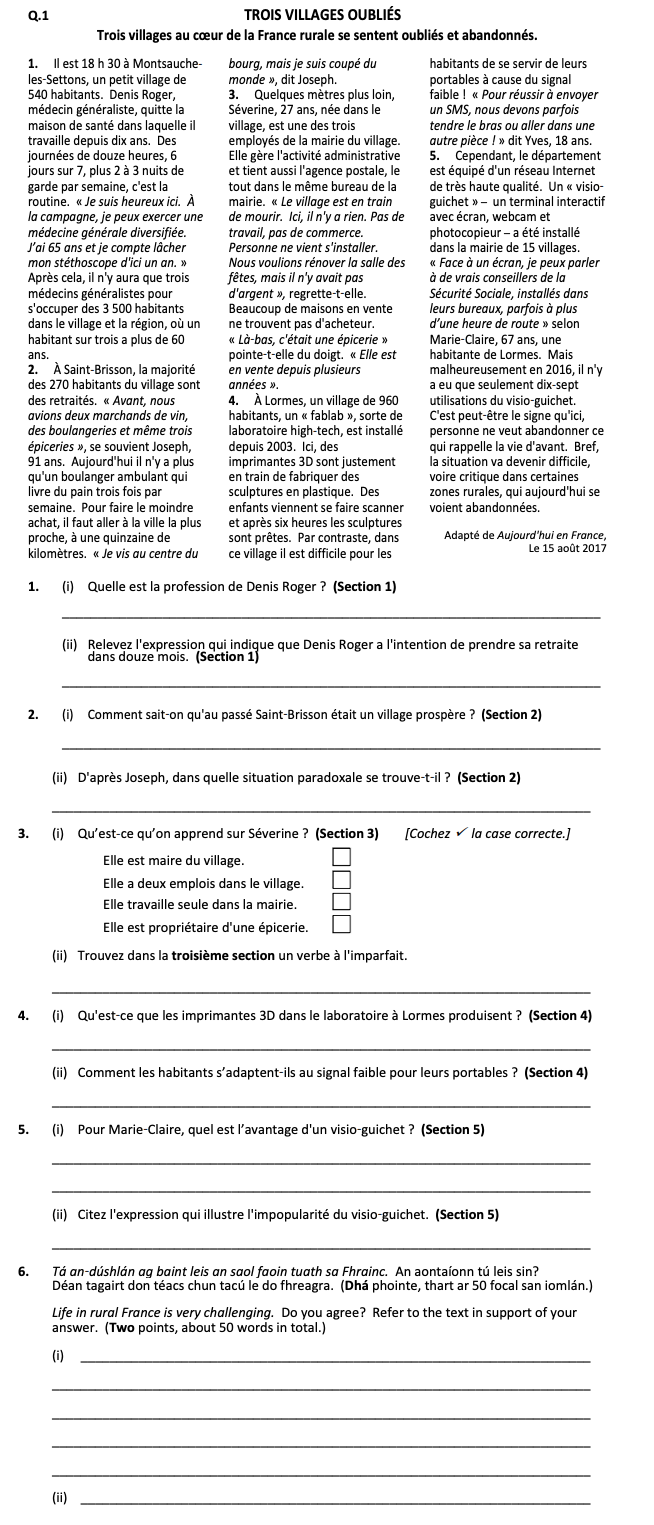 1.-Quelle-est-la-profession-de-Denis-Roger?---2-Leaving Cert French-Question 1-2018.png