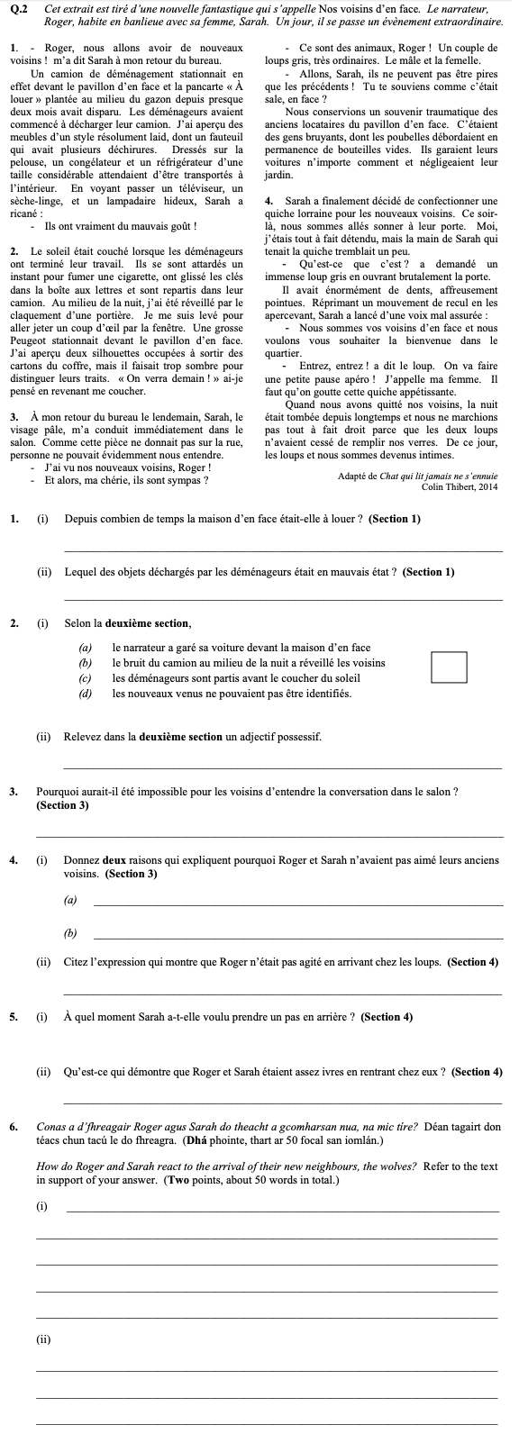 Cet-extrait-est-tiré-d’une-nouvelle-fantastique-qui-s’appelle-Nos-voisins-d’en-face-Leaving Cert French-Question 2-2015.png