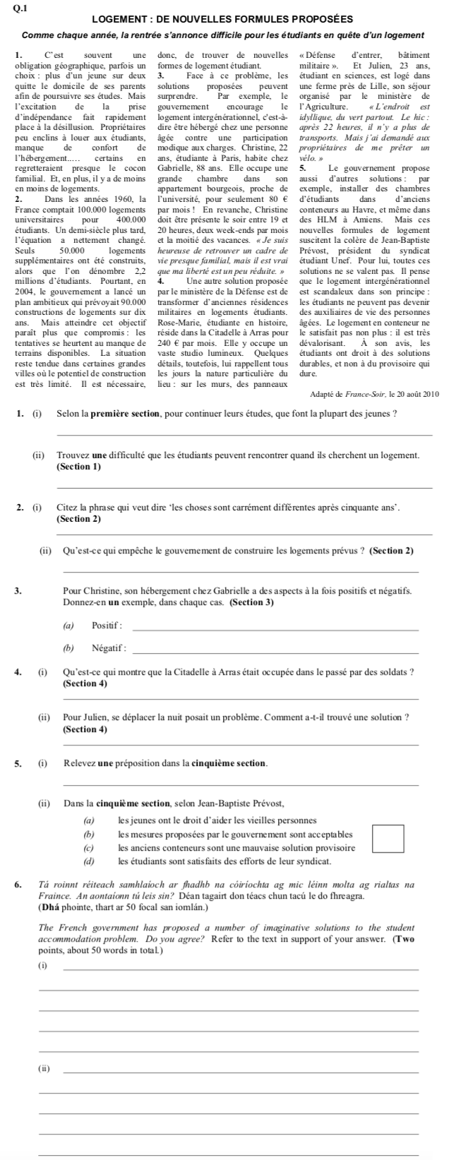 LOGEMENT-:-DE-NOUVELLES-FORMULES-PROPOSÉES--Comme-chaque-année,-la-rentrée-s'annonce-difficile-pour-les-étudiants-en-quête-d'un-logement-Leaving Cert French-Question 1-2011.png