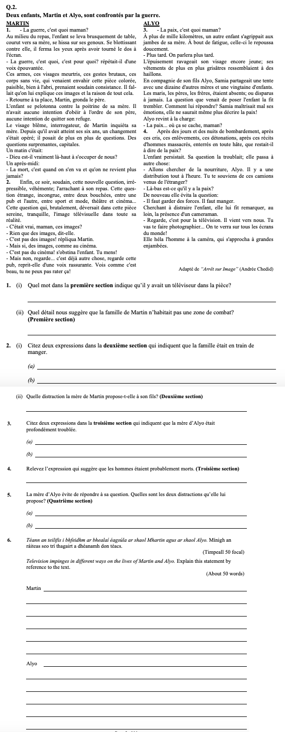 Deux-enfants,-Martin-et-Alyo,-sont-confrontés-par-la-guerre-Leaving Cert French-Question 2-2005.png