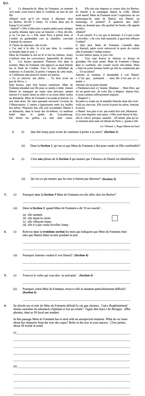 Ce-dimanche-là,-Mme-de-Fontain,-en-rentrant-vers-midi,-avait-trouvé-dans-le-vestibule-un-mot-de-son-fils-Leaving Cert French-Question 2-2004.png