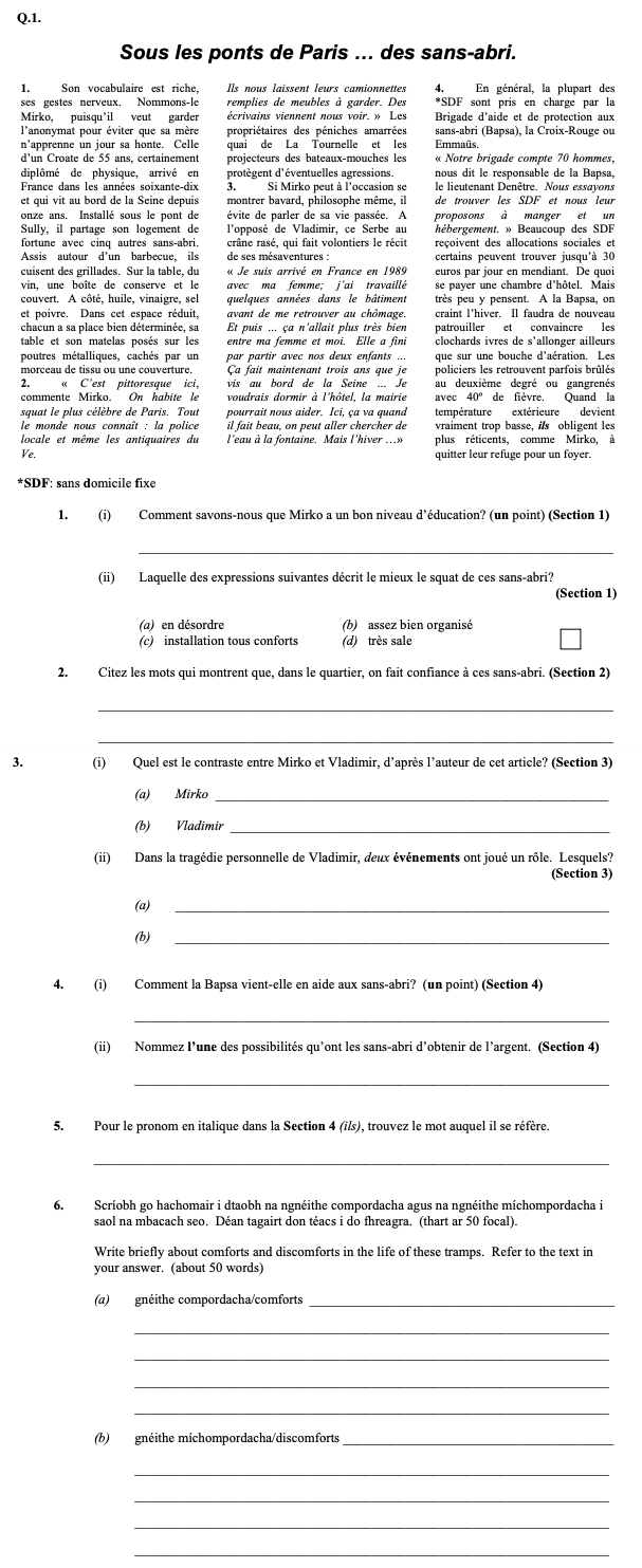 1.-Son-vocabulaire-est-riche,-ses-gestes-reservent-Leaving Cert French-Question 1-2002.png