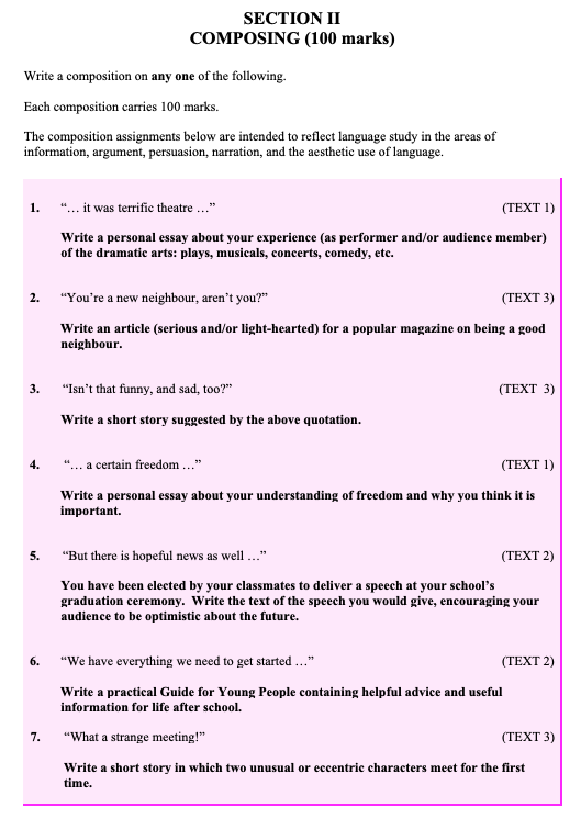 ...-it-was-terrific-theatre-..-Leaving Cert English-Question 1-2010.png