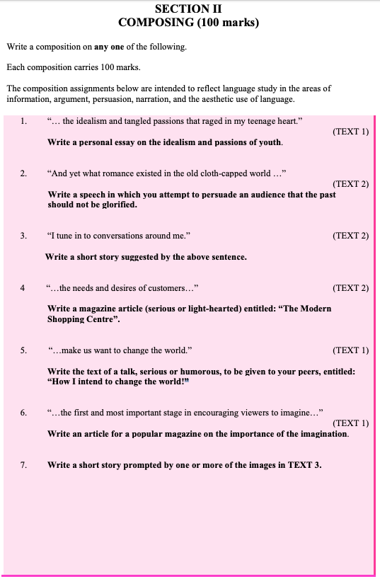 Write-a-personal-essay-on-the-idealism-and-passions-of-youth.-Leaving Cert English-Question 1-2007.png