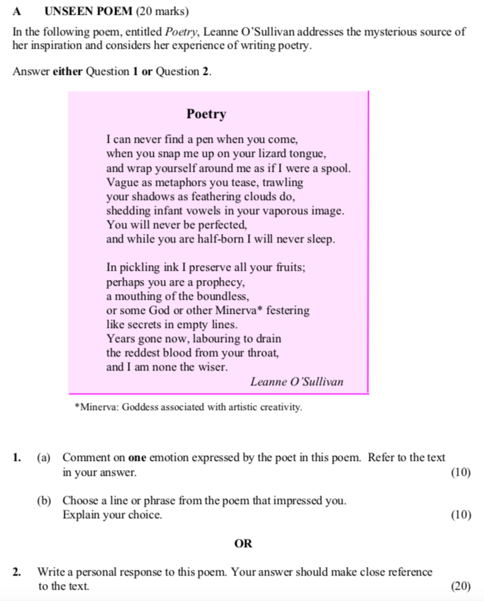 A--UNSEEN-POEM-(20-marks)--In-the-following-poem,-entitled-Poetry,-Leanne-O’Sullivan-addresses-the-mysterious-source-of-her-inspiration-and-considers-her-experience-of-writing-poetry-Leaving Cert English-Question 1-2011.png