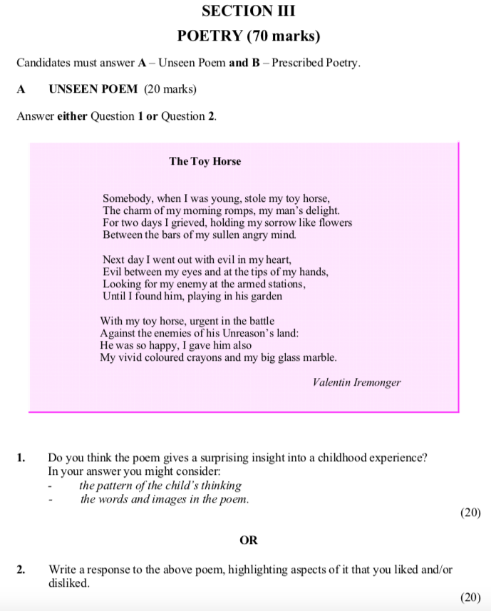 Do-you-think-the-poem-gives-a-surprising-insight-into-a-childhood-experience?---In-your-answer-you-might-consider:-----the-pattern-of-the-child's-thinking-----the-words-and-images-in-the-poem.-----Leaving Cert English-Question 1-2006.png