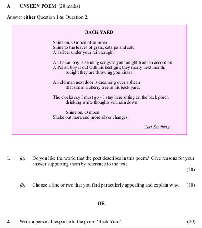 Write-a-personal-response-to-the-poem-‘Back-Yard’.-Leaving Cert English-Question 2-2005.png