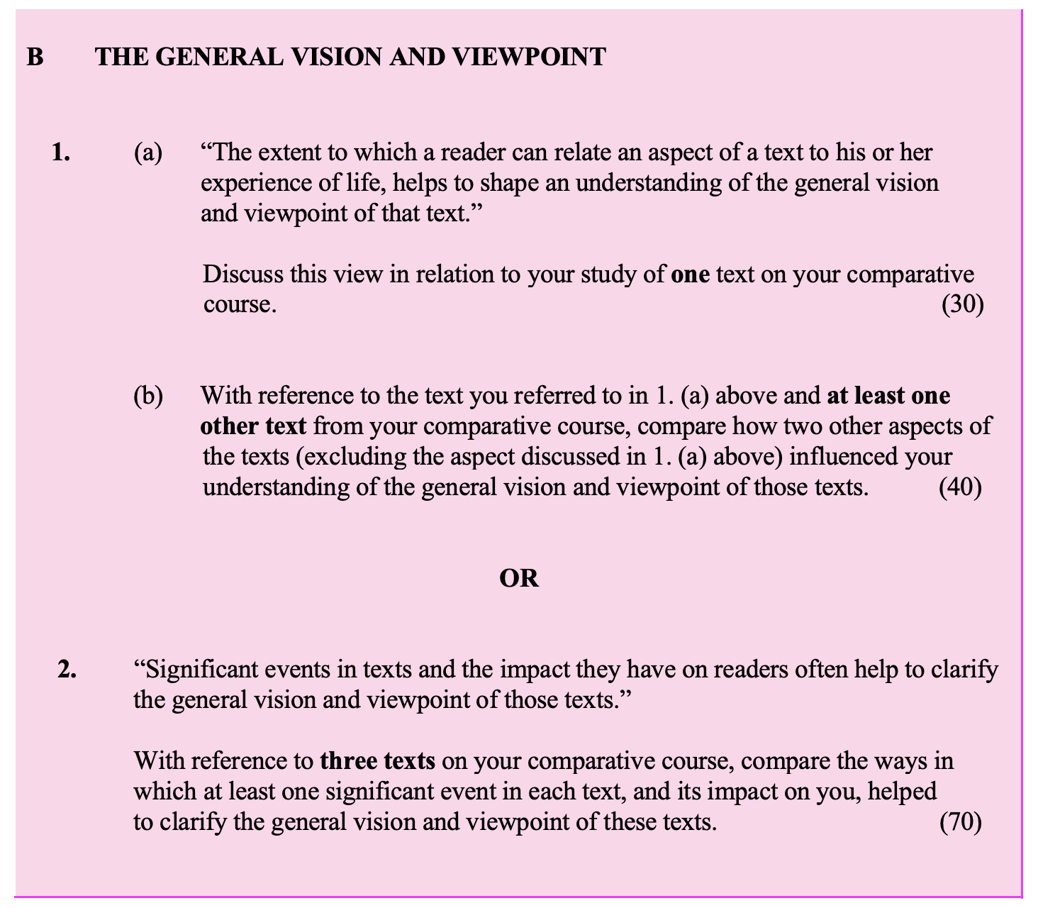 The-extent-to-which-a-reader-can-relate-an-aspect-of-a-text-to-his-or-her-experience-of-life,-helps-to-shape-an-understanding-of-the-general-vision-and-viewpoint-of-that-text-Leaving Cert English-Question 1-2014.png