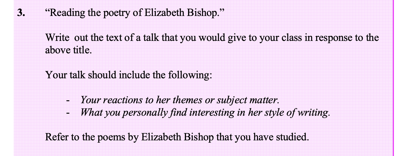 Reading-the-poetry-of-Elizabeth-Bishop-Leaving Cert English-Question 3-2006.png