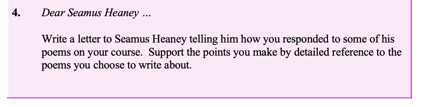 Dear-Seamus-Heaney-..-Leaving Cert English-Question 4-2003.png