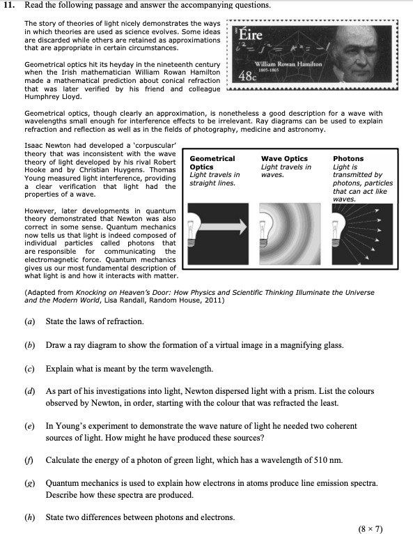Read-the-following-passage-and-answer-the-accompanying-questions-Leaving Cert Physics-Question 11-2016.png