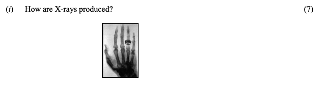 How-are-X-rays-produced?--![X-ray-of-a-hand](image_reference)-Leaving Cert Physics-Question i-2009.png