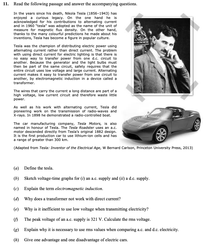 Read-the-following-passage-and-answer-the-accompanying-questions-Leaving Cert Physics-Question 11-2015.png