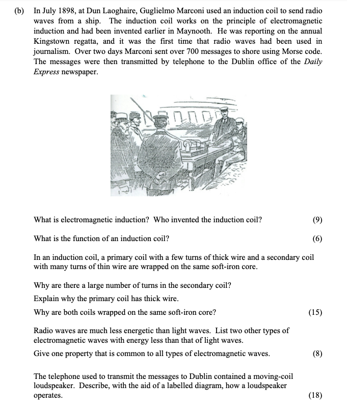 What-is-electromagnetic-induction?-Who-invented-the-induction-coil?------Electromagnetic-induction-is-the-process-by-which-a-changing-magnetic-field-induces-an-electromotive-force-(emf)-in-a-conductor-Leaving Cert Physics-Question 10-2009.png