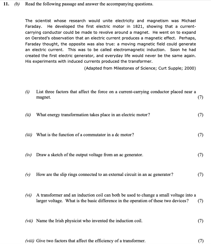 Read-the-following-passage-and-answer-the-accompanying-questions-Leaving Cert Physics-Question 11 (b)-2005.png