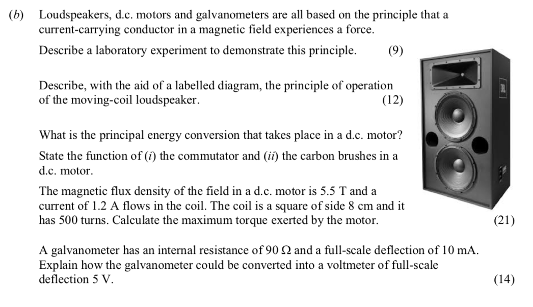 Loudspeakers,-d.c-Leaving Cert Physics-Question 10-2015.png