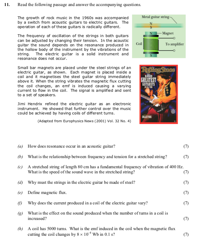Read-the-following-passage-and-answer-the-accompanying-questions-Leaving Cert Physics-Question 11-2006.png