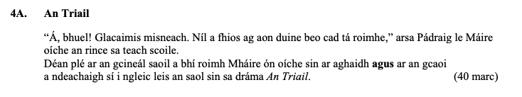“A,-bhuail!-Glacaimis-misneach-Leaving Cert Irish-Question 4a-2016.png