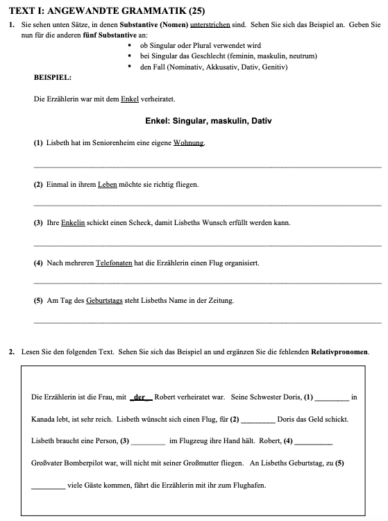 Sie-sehen-unten-Sätze,-in-denen-Substantive-(Nomen)-unterstrichen-sind-Leaving Cert German-Question 1-2015.png