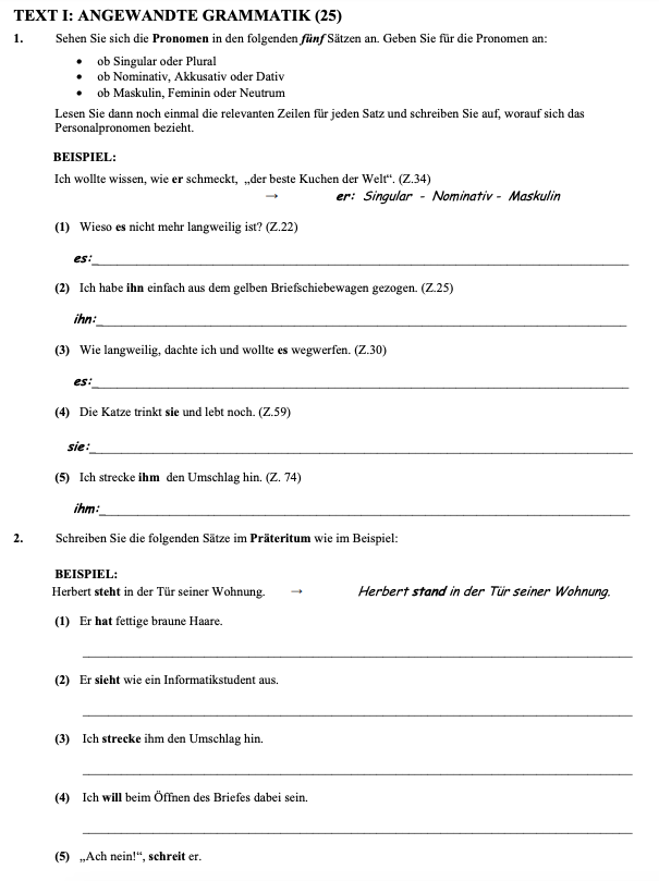 Sehen-Sie-sich-die-Pronomen-in-den-folgenden-fünf-Sätzen-an-Leaving Cert German-Question 1-2005.png