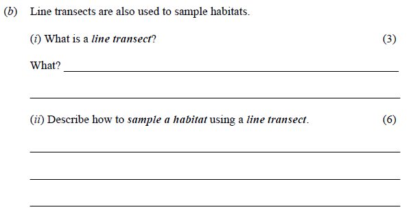 Line-transects-are-also-used-to-sample-habitats-Junior Cycle Science-Question b-2009.png