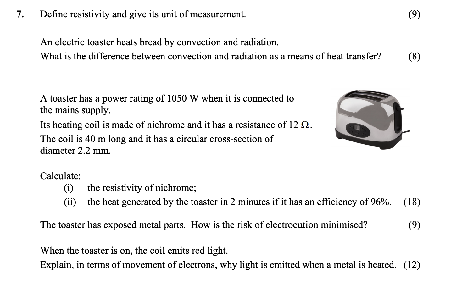 Define-resistivity-and-give-its-unit-of-measurement-Leaving Cert Physics-Question 7-2008.png