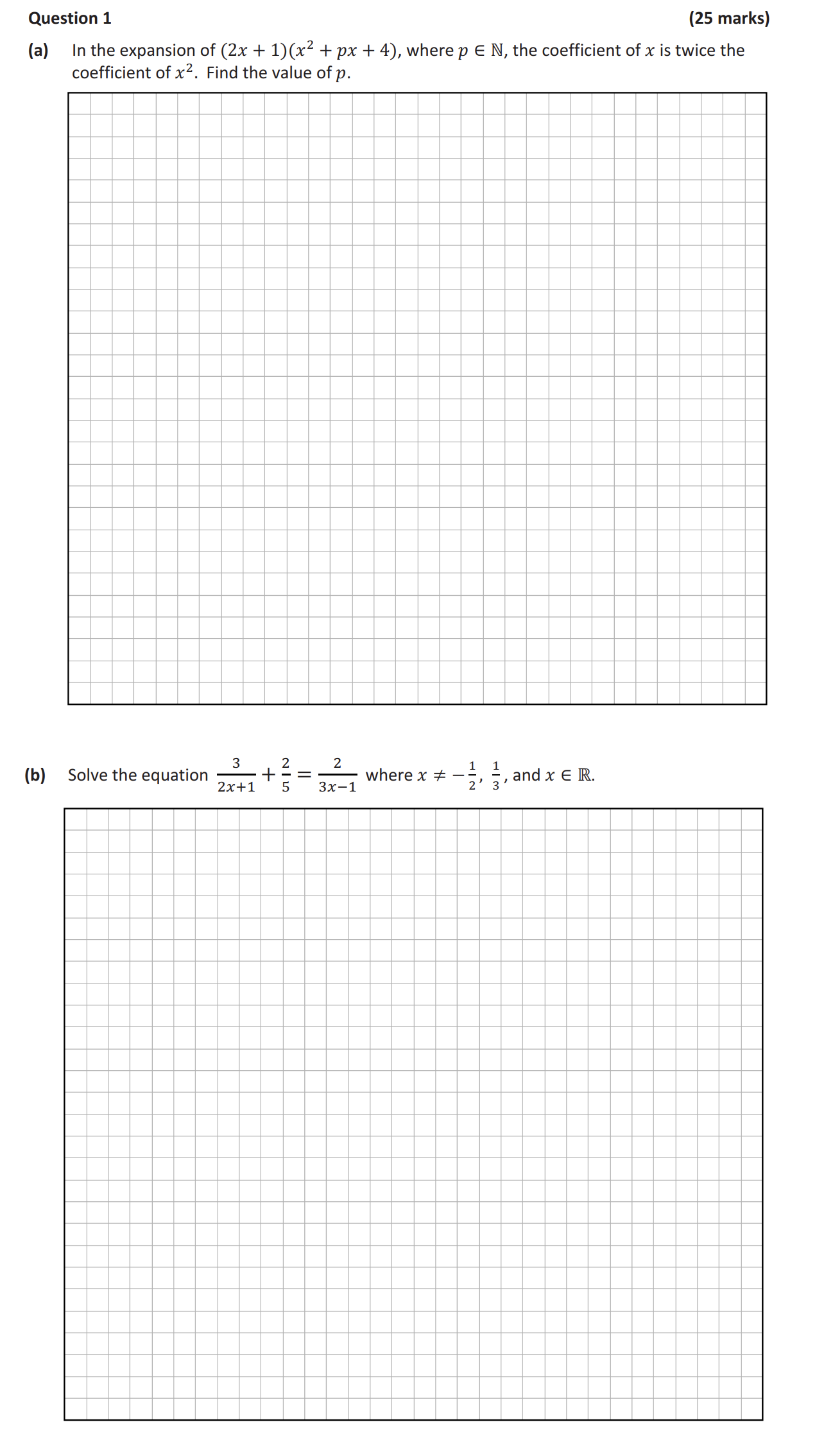 (a)-In-the-expansion-of-$(2x-+-1)(x^{2}-+-px-+-4)$,-where-$p-\in-\mathbb{N}$,-the-coefficient-of-$x$-is-twice-the-coefficient-of-$x^{2}$-Leaving Cert Mathematics-Question 1-2019.png