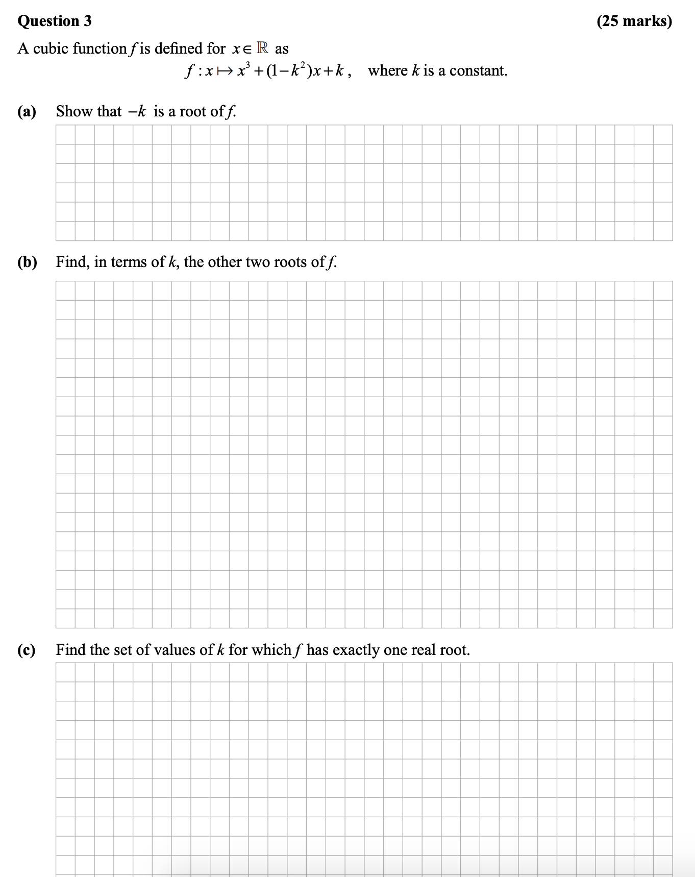 A-cubic-function-$f$-is-defined-for-$x-\in-\mathbb{R}$-as---$$f-:-x-\mapsto-x^3-+-(1---k^2)x-+-k,$$---where-$k$-is-a-constant-Leaving Cert Mathematics-Question 3-2012.png