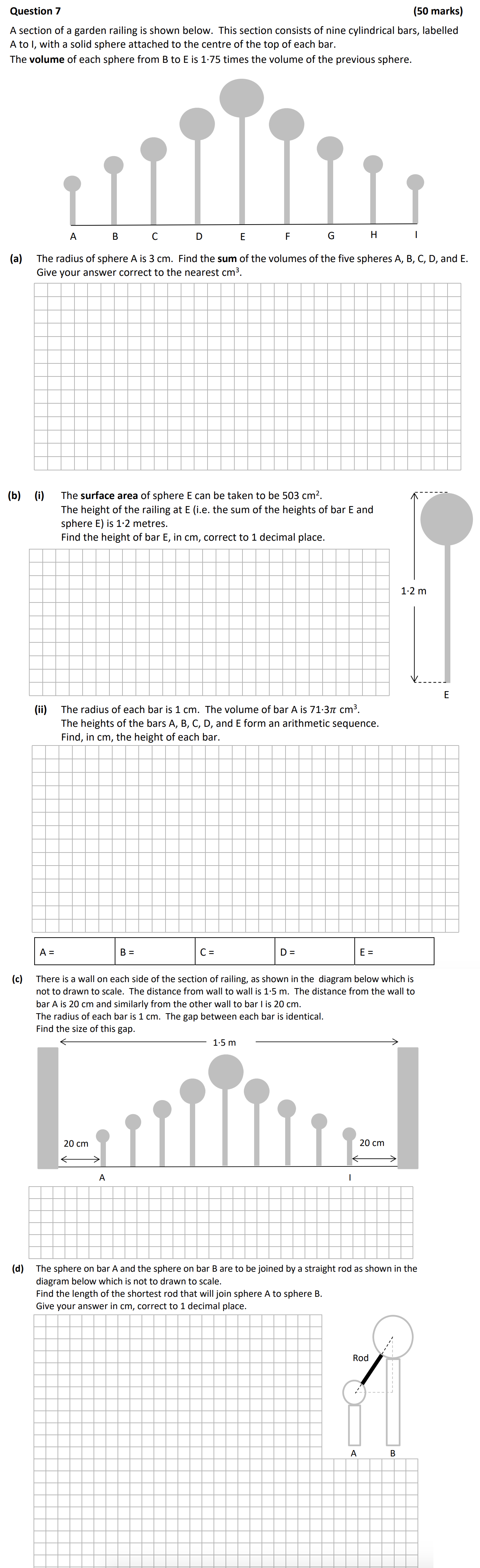 A-section-of-a-garden-railing-is-shown-below-Leaving Cert Mathematics-Question 7-2018.png