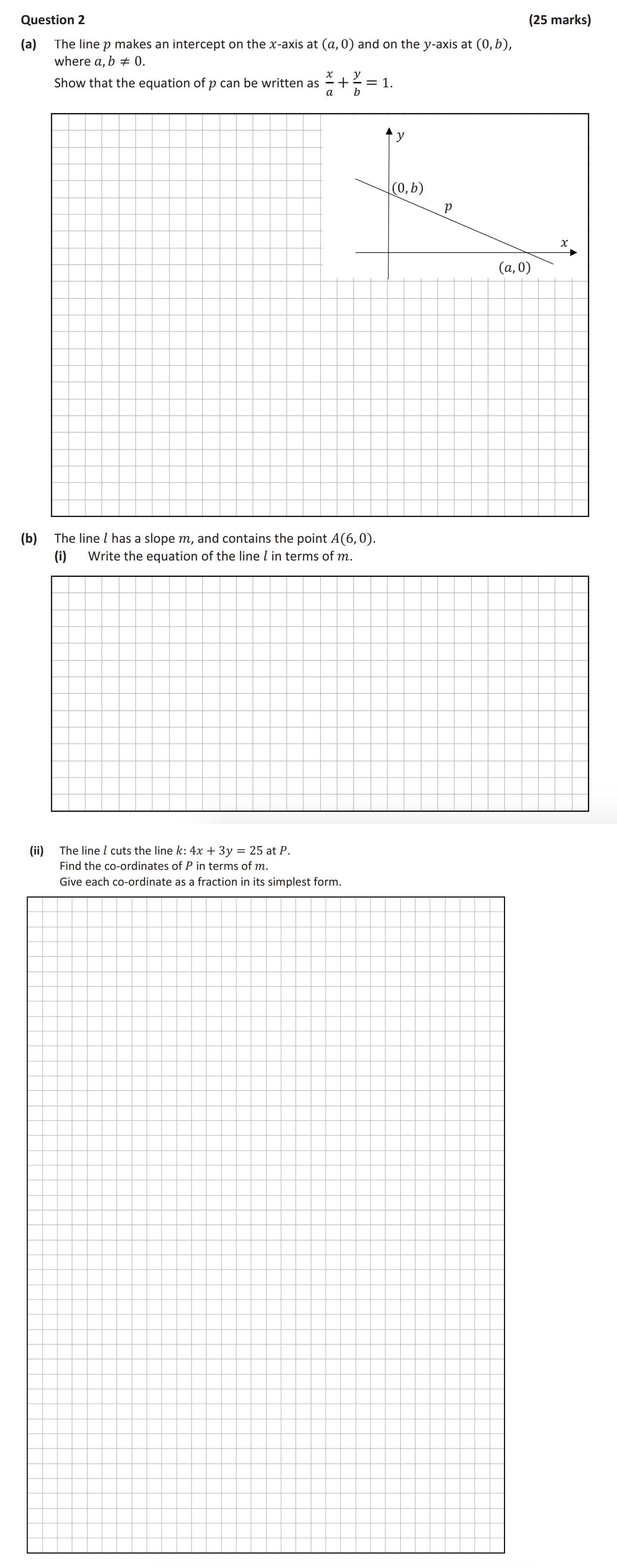The-line-p-makes-an-intercept-on-the-x-axis-at-(a,-0)-and-on-the-y-axis-at-(0,-b),-where-a,-b-≠-0-Leaving Cert Mathematics-Question 2-2019.png