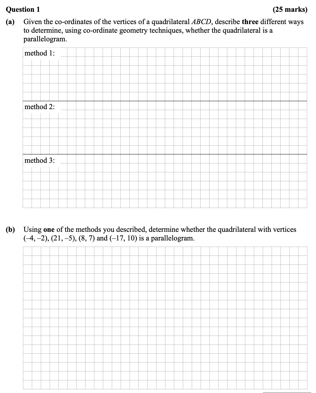 Given-the-co-ordinates-of-the-vertices-of-a-quadrilateral-ABCD,-describe-three-different-ways-to-determine,-using-co-ordinate-geometry-techniques,-whether-the-quadrilateral-is-a-parallelogram-Leaving Cert Mathematics-Question 1-2012.png