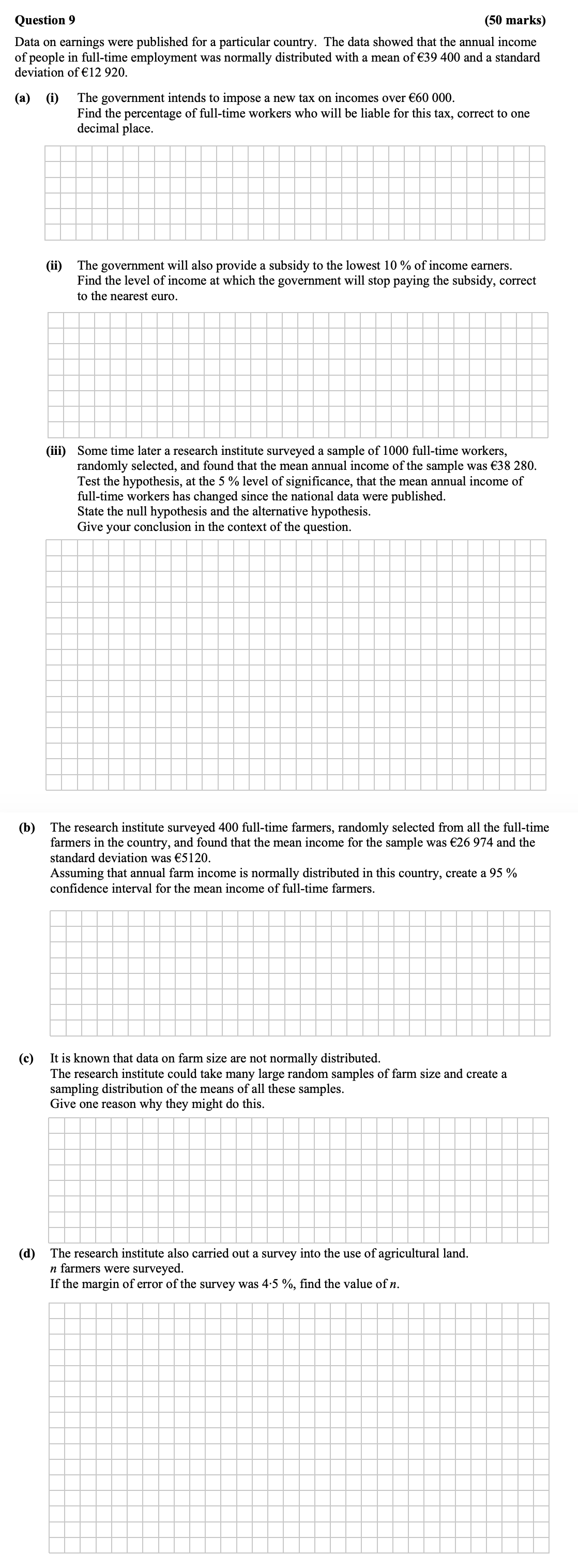 Data-on-earnings-were-published-for-a-particular-country-Leaving Cert Mathematics-Question 9-2016.png