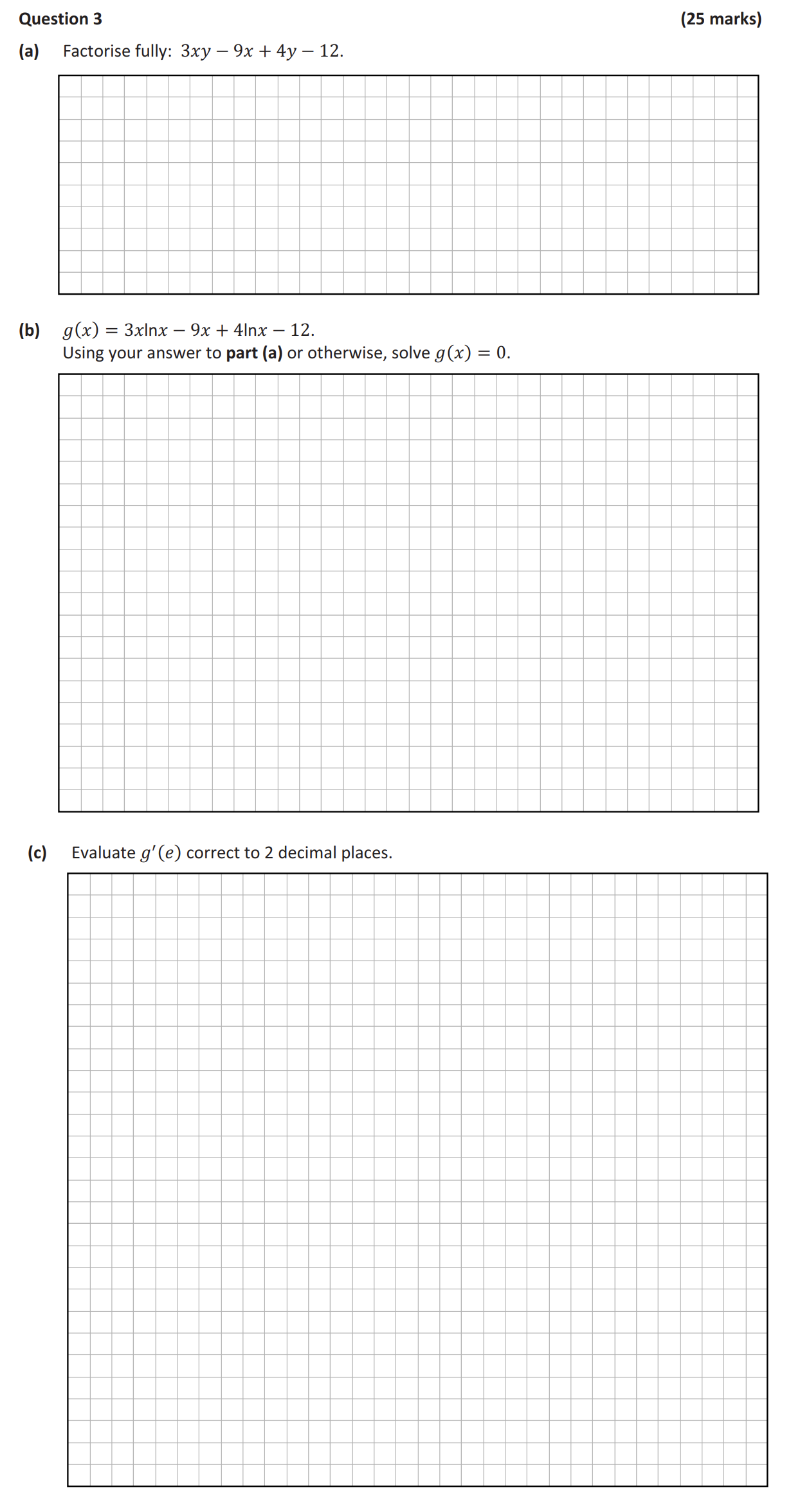 Question-3--(a)-Factorise-fully:-3xy-−-9x-+-4y-−-12-Leaving Cert Mathematics-Question 3-2019.png