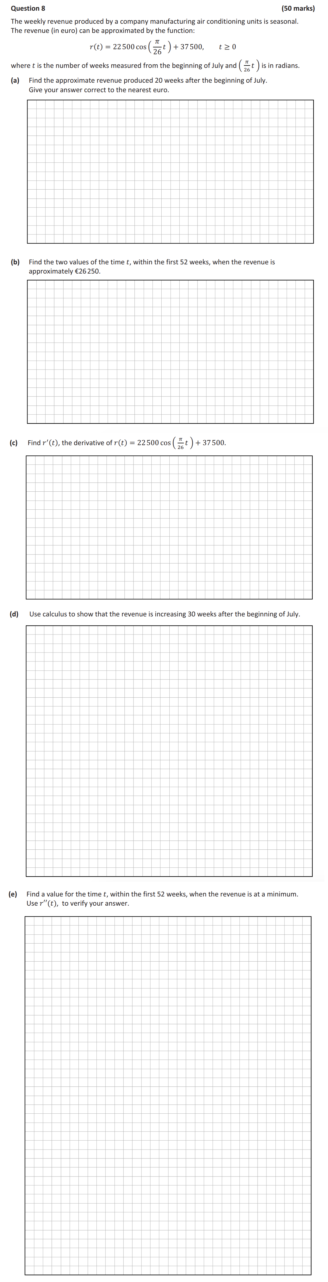 The-weekly-revenue-produced-by-a-company-manufacturing-air-conditioning-units-is-seasonal-Leaving Cert Mathematics-Question 8-2019.png