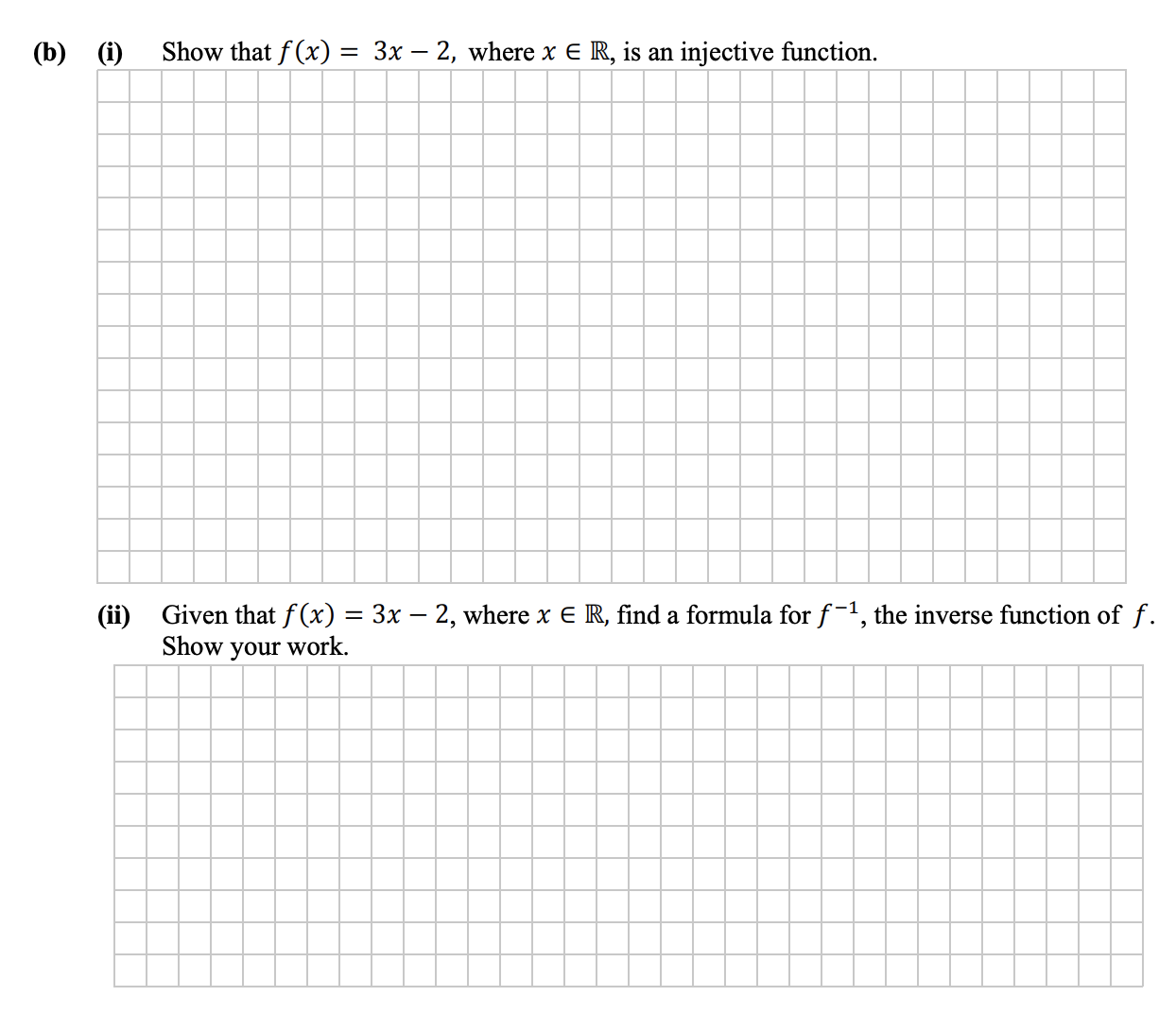 Show-that-$f(x)-=-3x---2$,-where-$x-\in-\mathbb{R}$,-is-an-injective-function-Leaving Cert Mathematics-Question b-2016.png