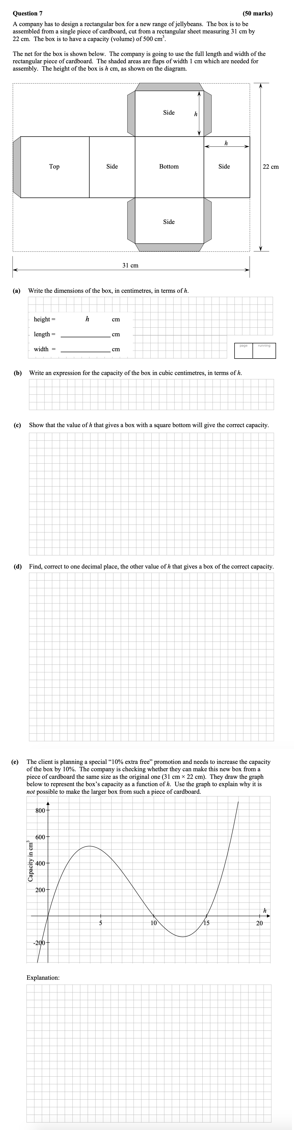 A-company-has-to-design-a-rectangular-box-for-a-new-range-of-jellybeans-Leaving Cert Mathematics-Question 7-2012.png