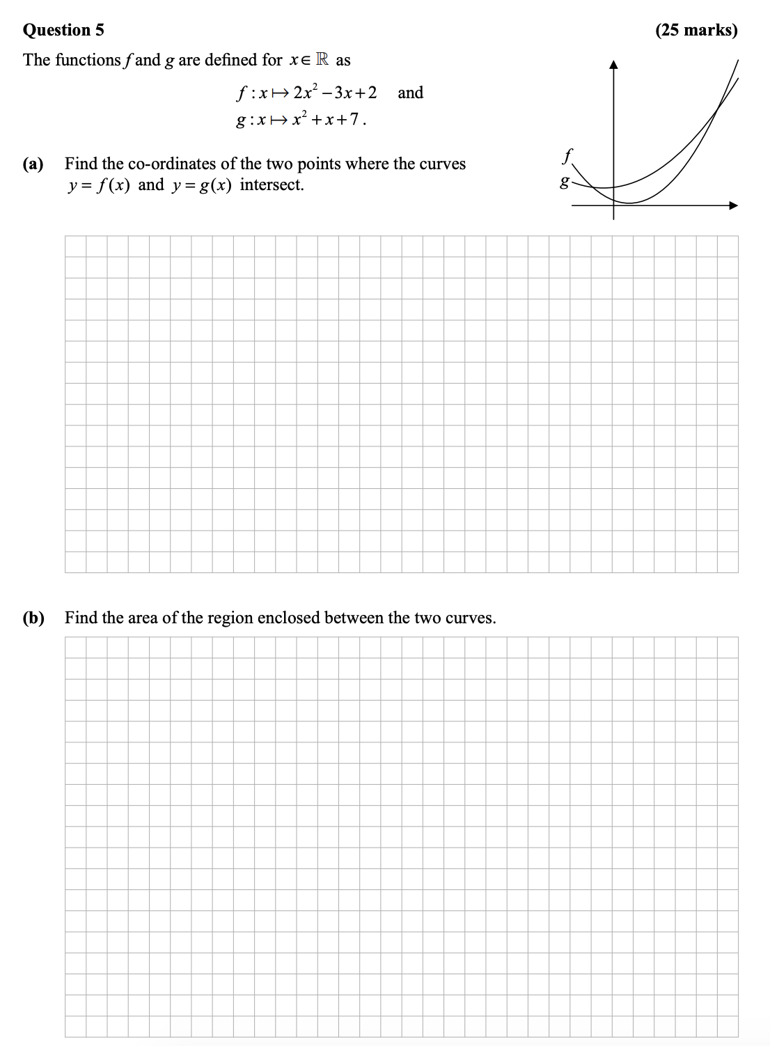 The-functions-$f$-and-$g$-are-defined-for-$x-\in-\mathbb{R}$-as-$f-:-x-\mapsto-2x^2---3x-+-2$---and--$g-:-x-\mapsto-x^3-+-x-+-7$-Leaving Cert Mathematics-Question 5-2012.png
