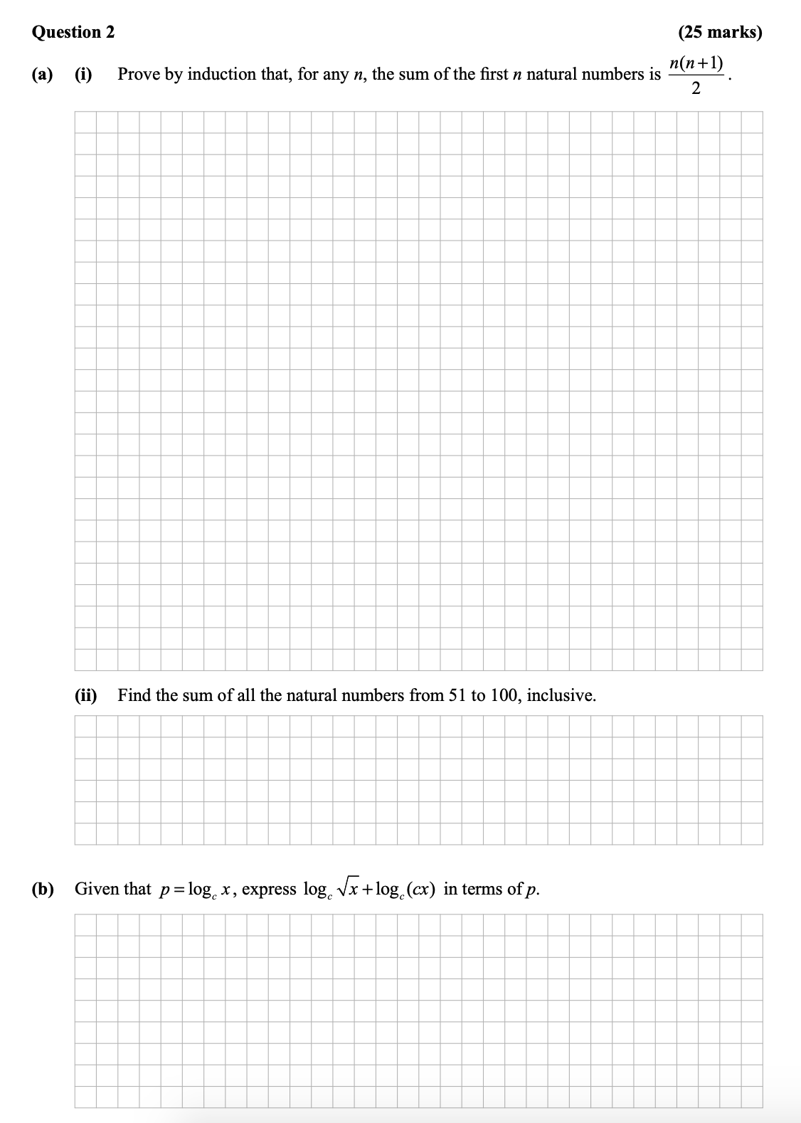 (a)-(i)-Prove-by-induction-that,-for-any-n,-the-sum-of-the-first-n-natural-numbers-is-\(-\frac{n(n+1)}{2}-\)-Leaving Cert Mathematics-Question 2-2012.png