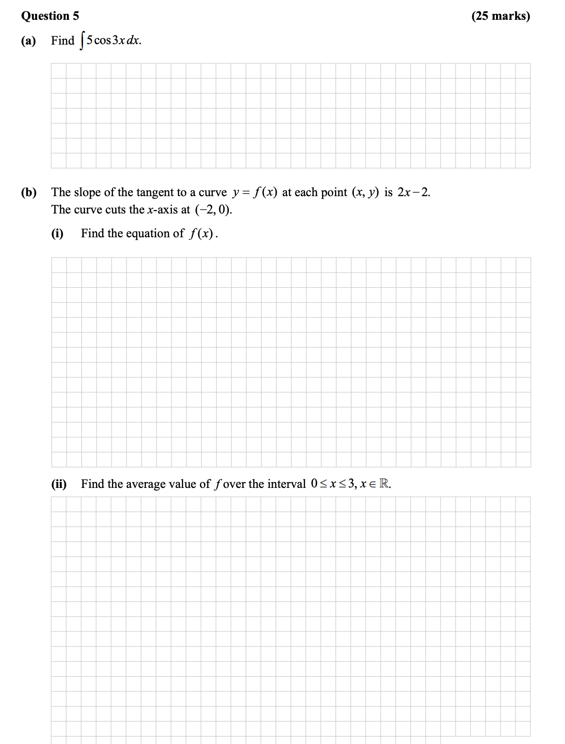 Find-\(-\int-5-\cos-3x-\,-dx-\)-Leaving Cert Mathematics-Question 5-2014.png