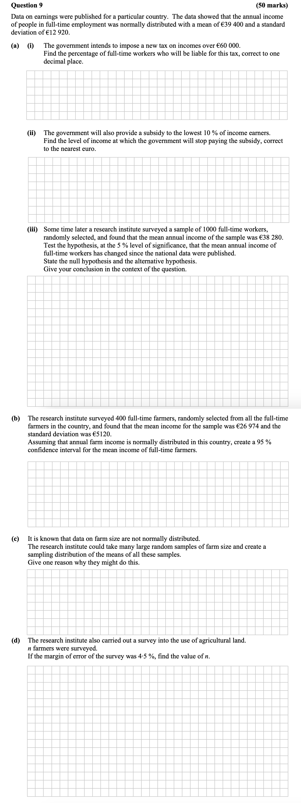 Data-on-earnings-were-published-for-a-particular-country-Leaving Cert Mathematics-Question 9-2016.png